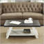 Table basse à deux tons en bois anthracite vieilli et beige Athens, parfaite pour la vie moderne et le rangement-1590324236-1590324234