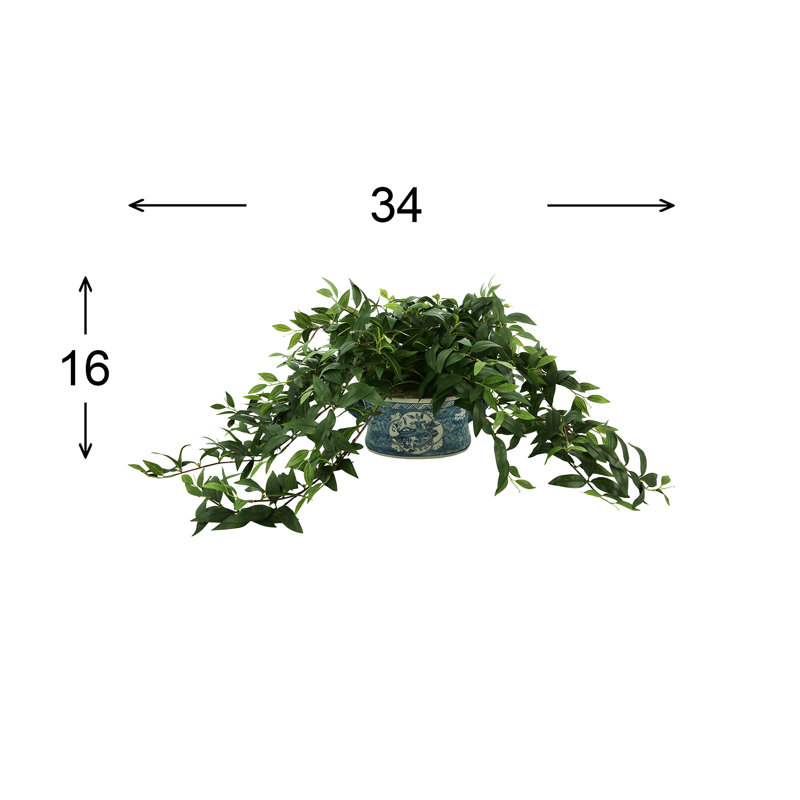 Merrie Faux Ivy Plant in Ceramic Pot