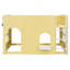 Lit mezzanine double pour enfant avec lumière DEL chaude-1966980944