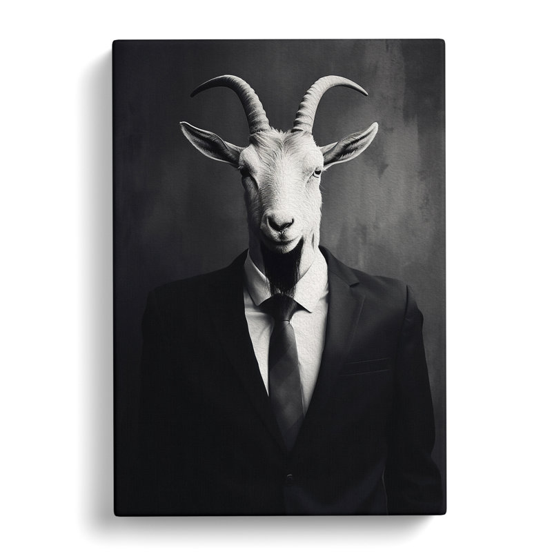 Goat Minimalism No.2 - Print, 60cm H x 40cm W x 3cm D