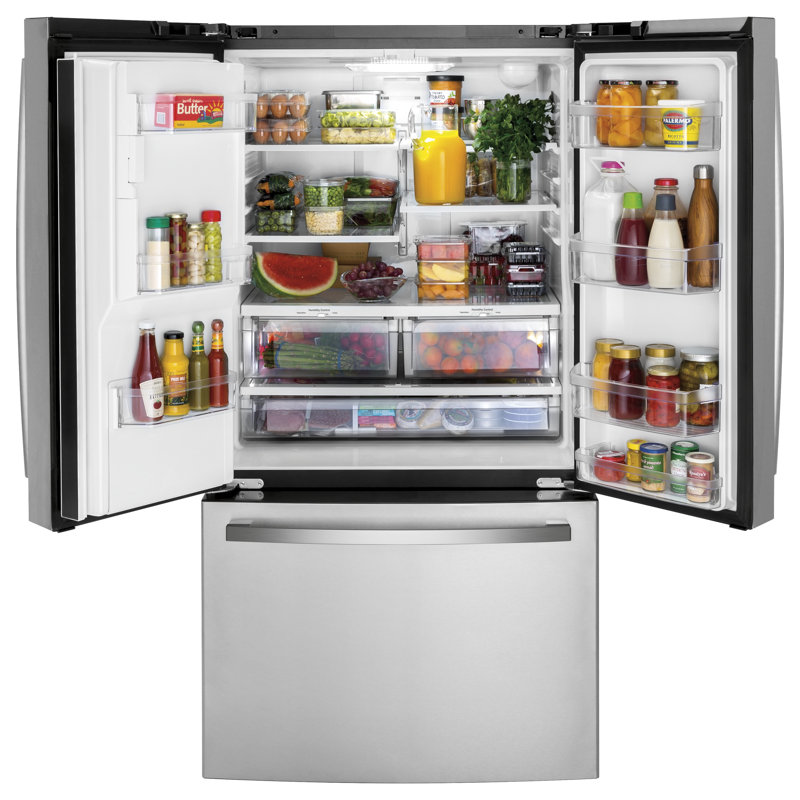 French Door Refrigerator 25.5 cu.ft, Stainless Steel 