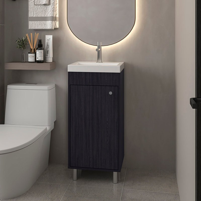 Lavabo de salle de bain Waterford, , Noir