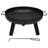 Donata Lund Fire Pit with Handles Black