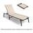 Ajoku 1 Piece Full Assembled  Aluminum Foldable Chaise Lounge Chair With 5 Position Adjustable Backrest-123100337