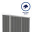 Abri de rangement en métal galvanisé résistant aux intempéries en métal l 5 pi x P 3 pi Absco EZI Slider-103557175