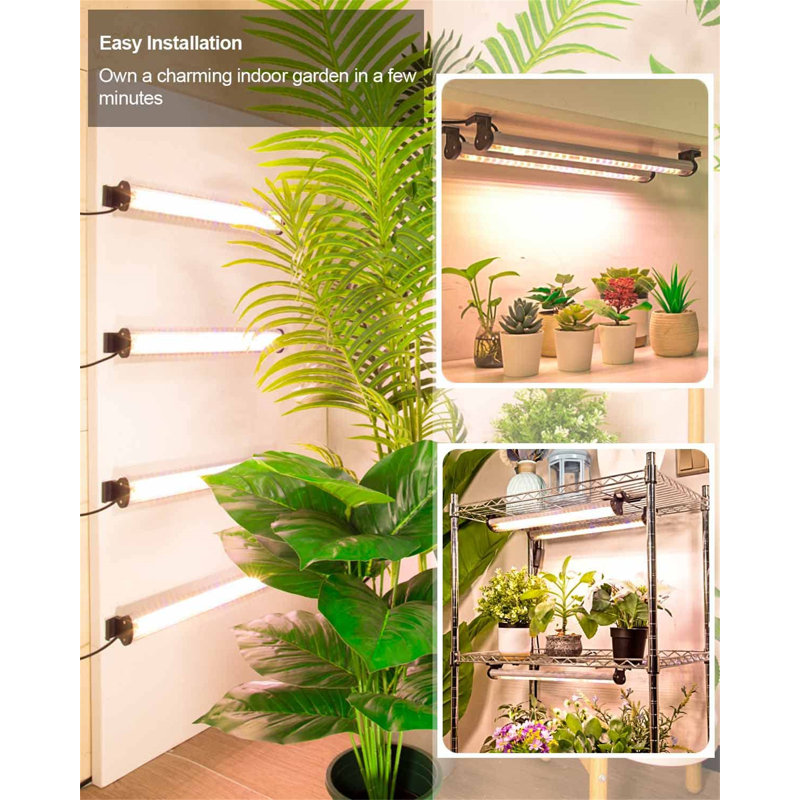 Multi-Colored Dimmable LED Grow Light Strips with Timer