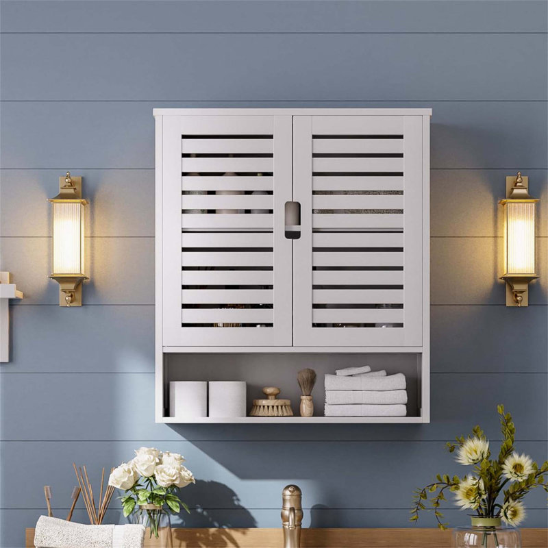 Aaleeyah Wall Mounted Required Bathroom Cabinet, White