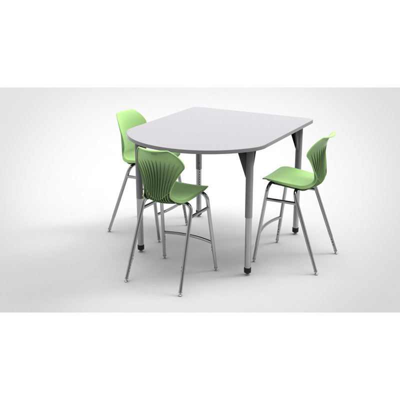 Table d'activité à hauteur réglable pour tableau blanc Premier Series, H 42 po x L 72 po x l 60 po, Gris