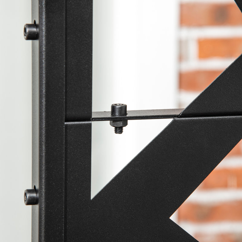 Clôture irrégulière en acier H 6,5 pi x l 4 pi
