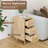 Narrow End Table With 3 Deep Drawers-837725371