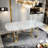 Nordic minimalist marble rectangular dining table-1343431353