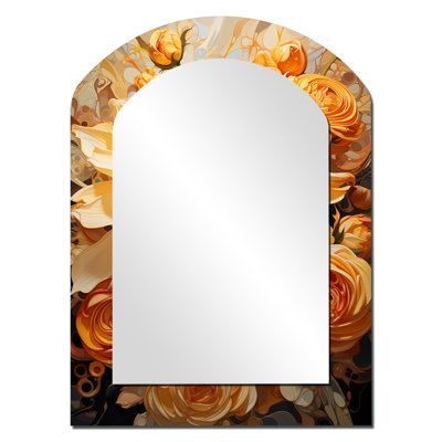 Radiant Reverie Botanical I - miroir décoratif asymétrique Botanicals