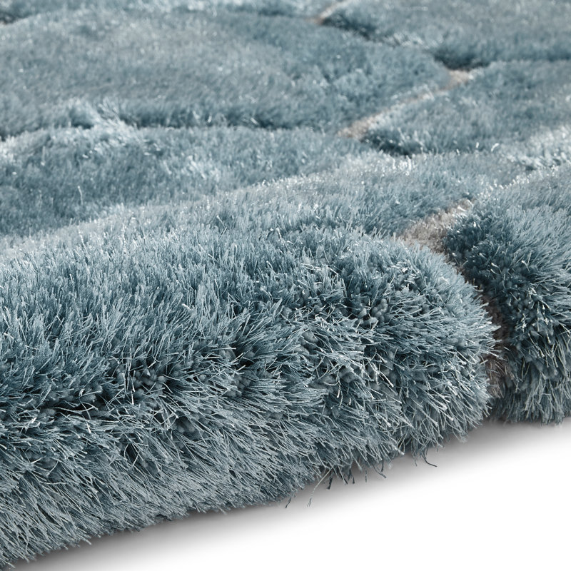 Fontelle area rug Hand Tufted Rectangle Blue, Rectangle 120 x 170cm