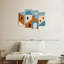 «Minimalist Architecture XVIII» sur toile, reproduction de 4 pièces-1567466369