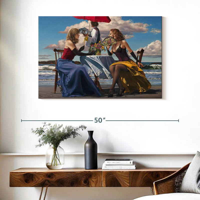 Leisha Cafe Oceanus, 26" H x 39" W