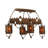 Valhalla 4 - Light Steel Dimmable Lantern Drum Chandelier