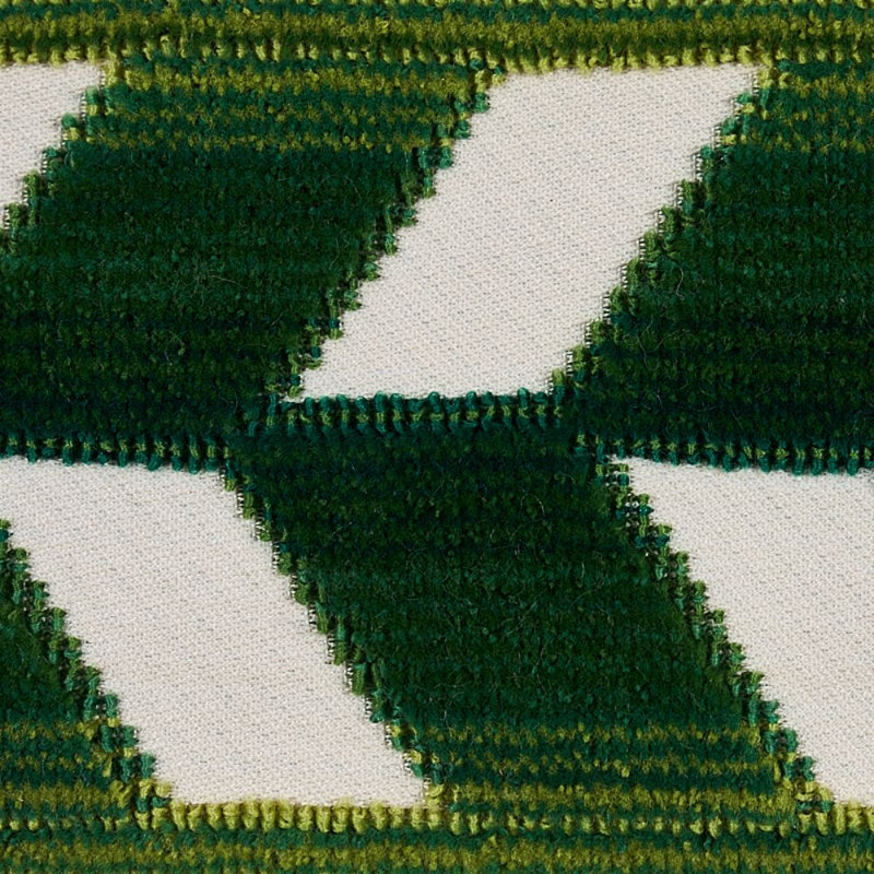 Ruban de velours à chevrons, Émeraude