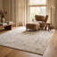 Tapis d'intérieur lavable oriental Eloria de Rug Branch, 244 x 335 cm, beige. Tapis moderne résistant aux taches, idéal pour le salon, la chambre à coucher, la salle à manger, la cuisine et le bureau.-556664562