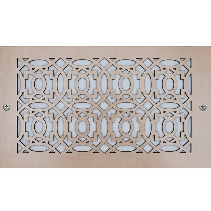 Registres muraux et de plafond Stellar Air 2 x 8 (ouverture de conduit) 4 x 10 - marocain, P 0,25 po x H 2 po x l 8 po