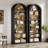 79.5" Tall Arched Bookshelf-492192280
