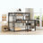 L-shaped Metal Triple Twin Size Bunk Bed