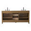 Meuble-lavabo double 72 po Vandemark - Naturel texturé