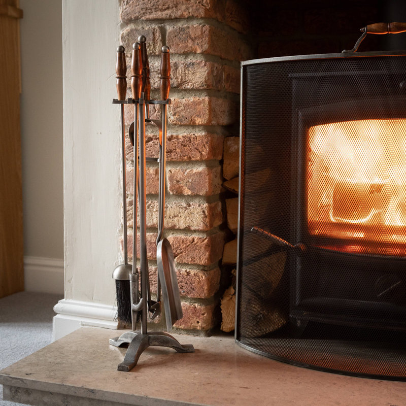 Emiliya Metal Fireplace Tool Set