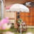 Sughra Urban Modern 6 FT Fringe Umbrella Cover Replacement for Pop-up Shop Market, Artisanal Food Truck, Bistro Sidewalk Cart - Palm Springs, PINK-61988785