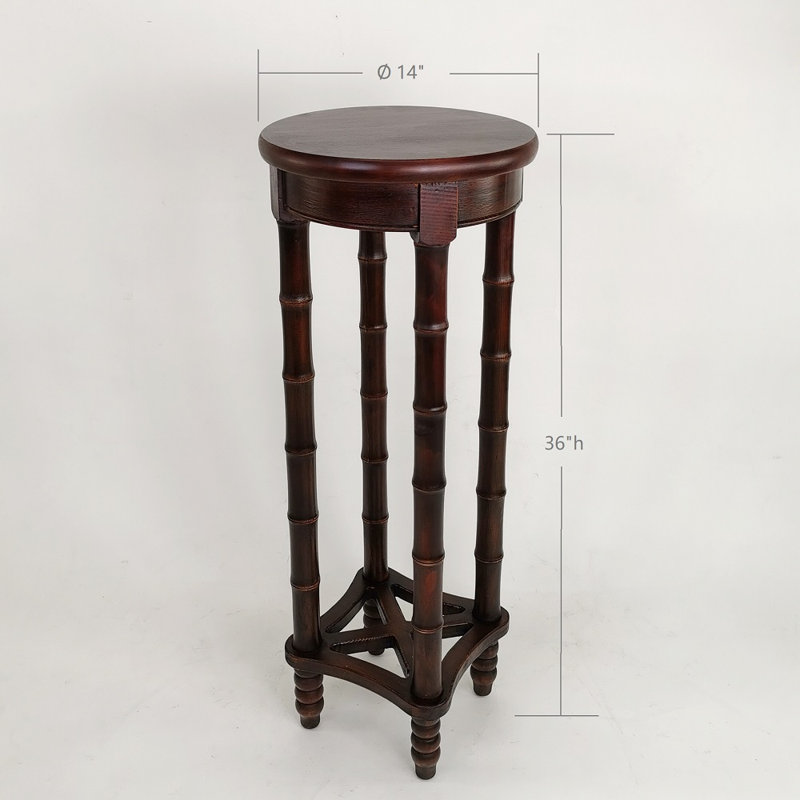 Piédestal de style bambou à deux couches