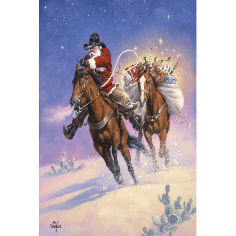 Santa's Big Ride, H 36 po x l 24 po