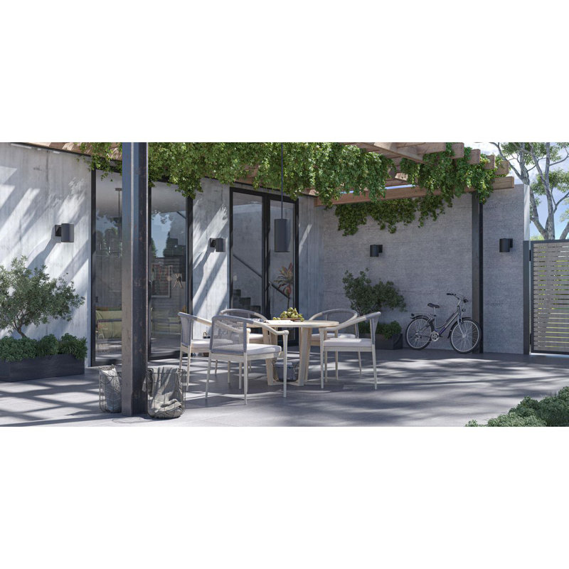 Delaplaine LED Outdoor Pendant, 132.8" H x 6" W x 6" D, 32, Black