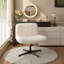 Boucle Swivel Desk Chair-361327391