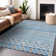 Premium Machine Washable Prisco Sky Rug