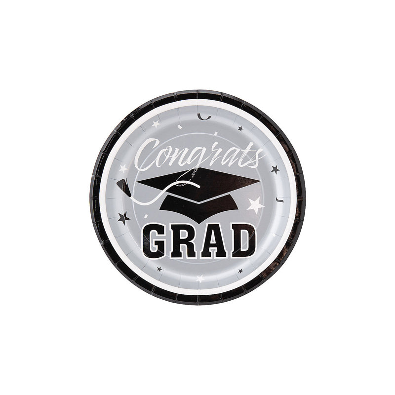 Disposable Paper Graduation Dessert Plate