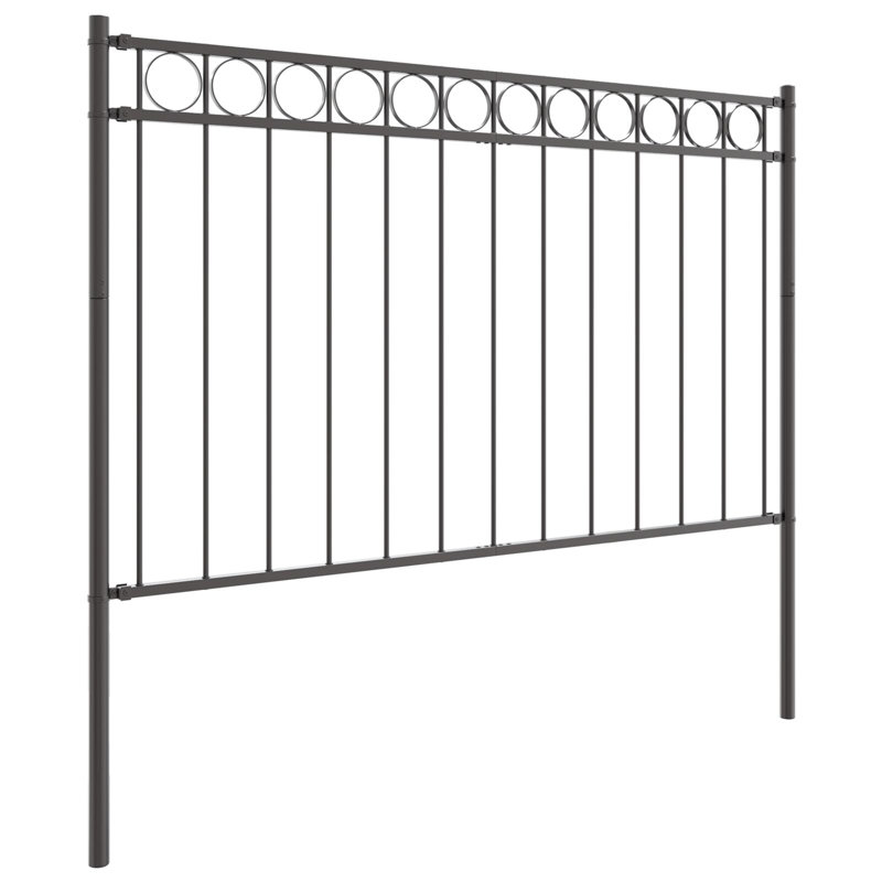 150cm H x 170cm W Metal Border Fencing