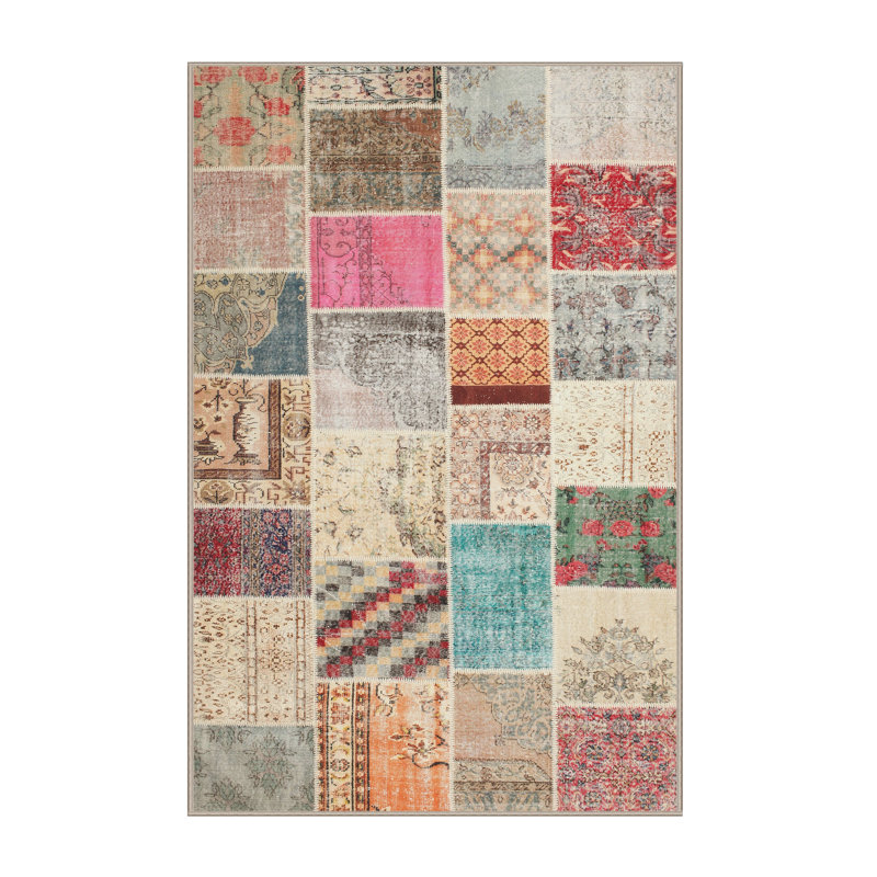 Patchwork Indoor Rug, Rectangle 2' x 4'