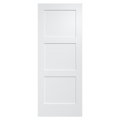 Porte standard apprêtée en bois massif