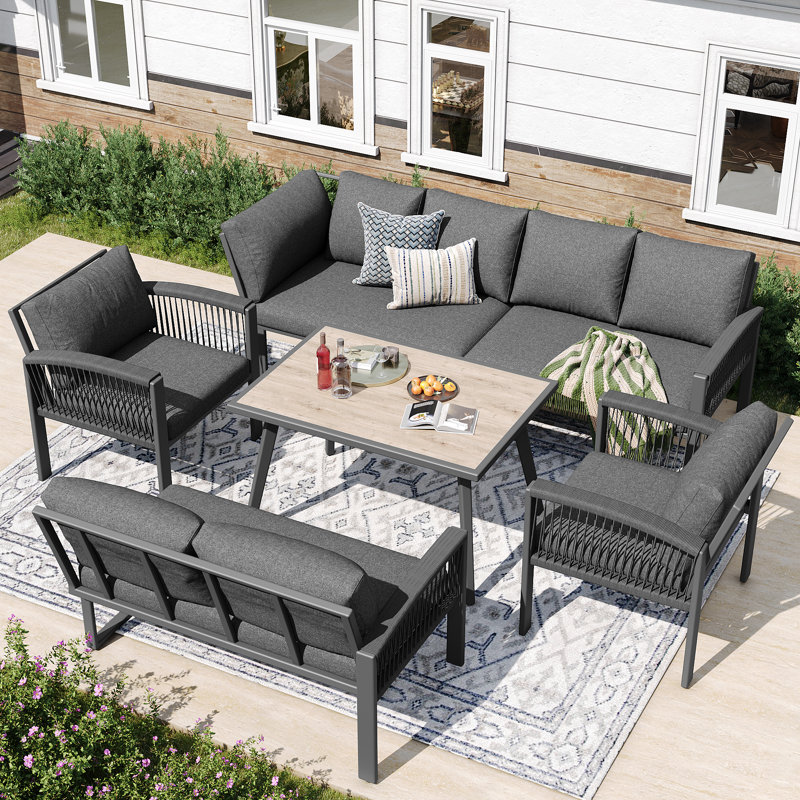 8 - Person Modular Garden Sofa And Table
