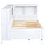 Lit de jour simple avec deux tiroirs de rangement, armoires de rangement et ports USB-1502591123