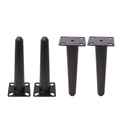 4pcs X 8'' Inch Steel Sofa Legs Vintage Mid Century Modern Legs Feet.high Quality Metal Sofa Cabinet Legs,chair Legs,ottoman Legs,black