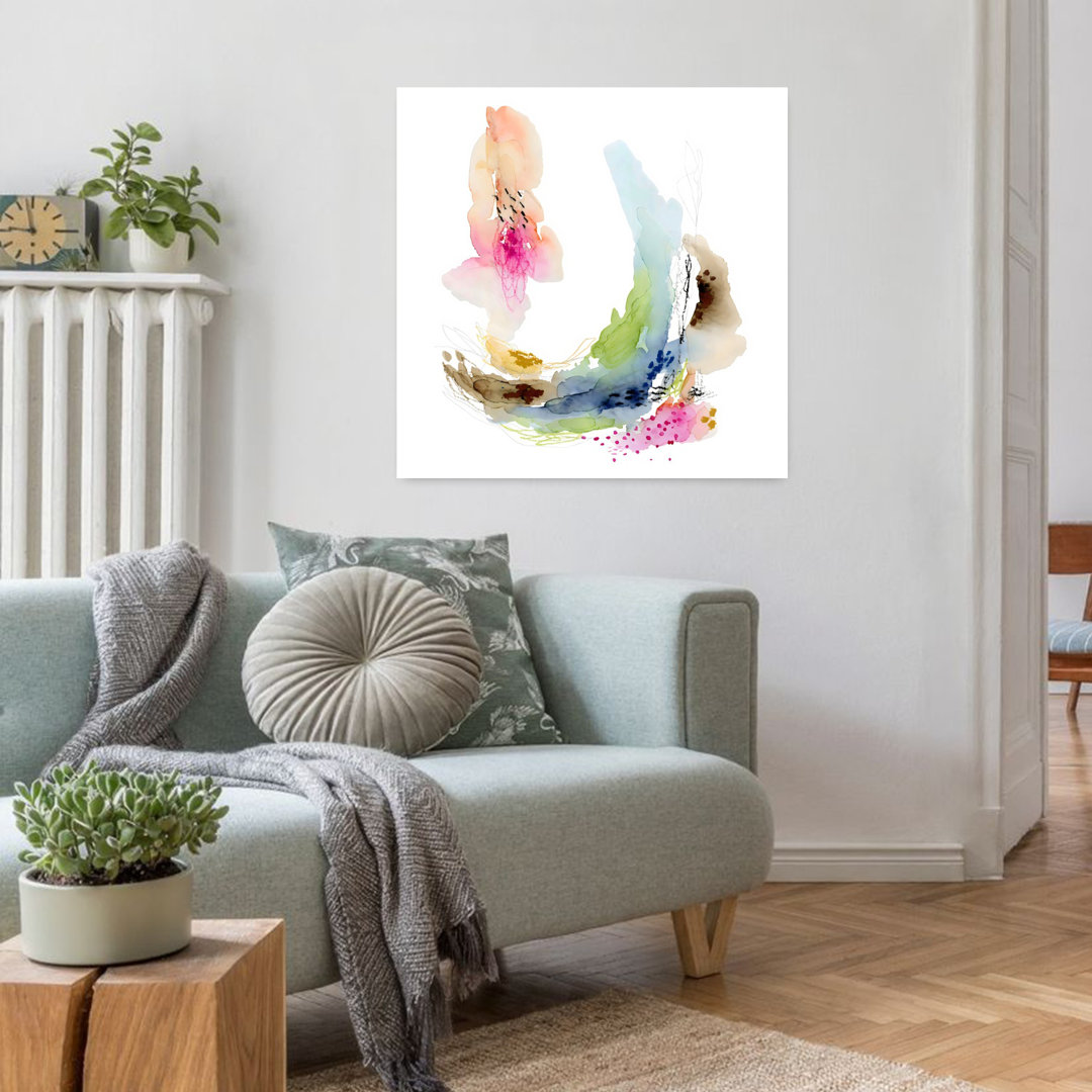 Abstract Watercolor 1 Abstract Contemporary Delicate Wall Art Print