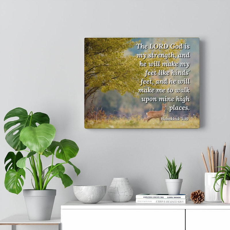 My Strength Habakkuk - Wrapped Canvas Print