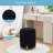 Round Velvet Ottoman with Storage-1846218027