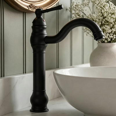 Windsor Single Hole Vessel Bathroom Sink Faucet With 360° Swivel Spout and Assembly