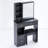 29.2" Small Space Left Drawer Desktop Vanity Table + Cushioned Stool, Extra Large Right Sliding Mirror, Multi Layer High Capacity Storage, Practical Fashionable Dresser, Epa, Gcc, Ul Certificate-1775656826
