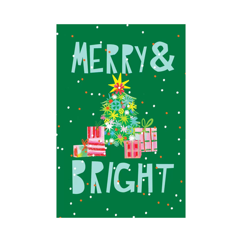 Merry and Bright Vi 1 Piece Wrapped Canvas Wall Art, 20.32 cm H x 30.48 cm W