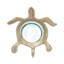 Sculpture en forme de tortue en métal et aluminium avec coquille texturée et centre en forme de dôme pour les décorations d'inspiration côtière et décoration nautique élégante à thème nautique-1444278433