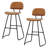 Upholstered Counter Stool With Metal Frame-413272440-413272446