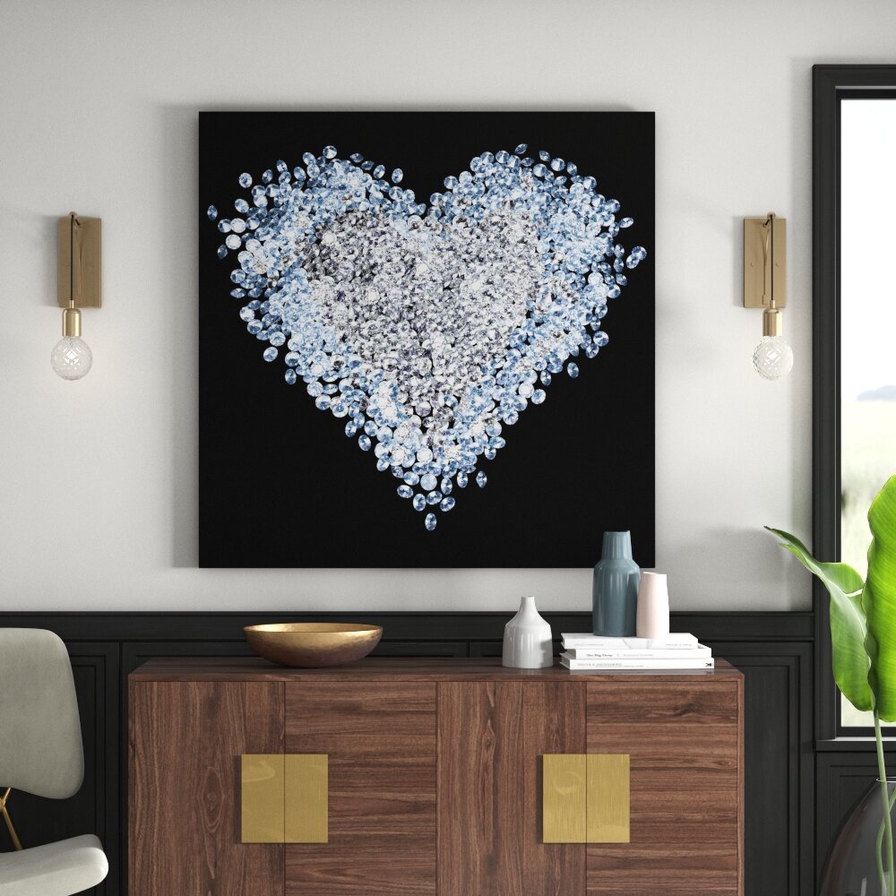 Leinwandbild Diamond Heart