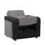 Fauteuil avec rangement, gris. Fonctionnel et élégant. 36,44 po de profondeur x 27,9 po de largeur. Transformez-vous facilement en canapé-lit. Rangement gris facile à nettoyer. Convertit facilement le canapé-lit. Fabrication turque. Convient aux petits espaces.